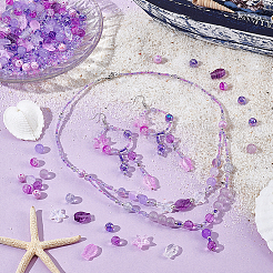 Transparent Spray Painted Glass & Acrylic Beads Kits&nbsp;GLAA-NB0001-82
