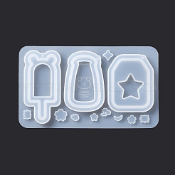 DIY Bottle & Ice-lolly Shaped Pendant Food-grade Silicone Molds&nbsp;X-SIMO-D001-04