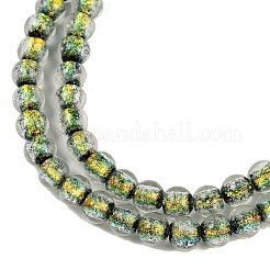 Handmade Foil Lampwork Beads Strands&nbsp;FOIL-K003-06A-11