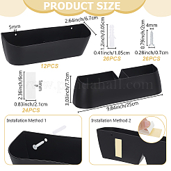 6Pcss Plastic Slipper Racks for Bathroom&nbsp;ODIS-WH0030-331A