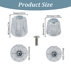 4Pcs 4 Styles Acrylic Faucet Hand Wheel&nbsp;FIND-GO0004-14