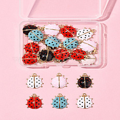 24Pcs 5 Styles Alloy Enamel Pendants&nbsp;ENAM-FS0002-94