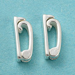 925 Sterling Silver Watch Band Fold Over Clasps with 925 Stamp&nbsp;STER-B002-04A-S