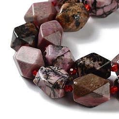 Natural Rhodonite Beads Strands&nbsp;G-C182-31-02