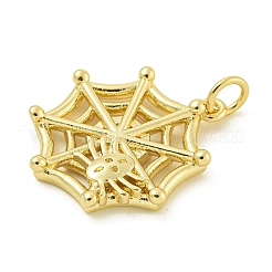 Halloween Theme Rack Plating Brass Pendants&nbsp;KK-Z067-18G-05