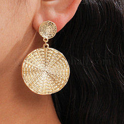 Alloy Stud Dangle Earrings for Women&nbsp;WG34020-01