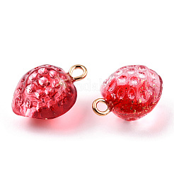 Transparent Spray Painted Glass Pendants&nbsp;GLAA-CJC0014-01