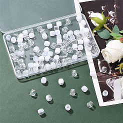 120Pcs 2 Styles ABS Plastic Imitation Pearl European Beads&nbsp;FIND-SC0019-29