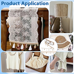 5 Yards Polyester Lace Trims&nbsp;SRIB-PH0001-66B
