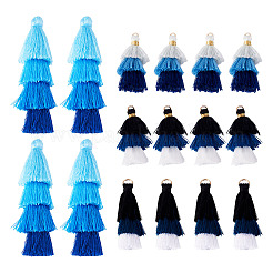 16Pcs 4 Styles Nylon Tassel Decorations&nbsp;OCOR-TA0003-38