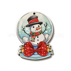 Single Face Printed Wood Big Pendants&nbsp;WOOD-H102-02D