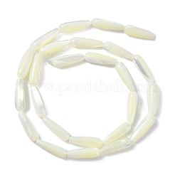 Natural White Shell Beads&nbsp;PEAR-B002-01B-A