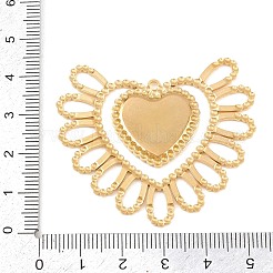 304 Stainless Steel Pendant Cabochon Settings&nbsp;STAS-H249-05G