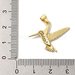 Rack Plating Brass Micro Pave Cubic Zirconia Pendants&nbsp;KK-U027-29G