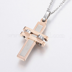 304 Stainless Steel Pendant Necklaces&nbsp;NJEW-K107-16A