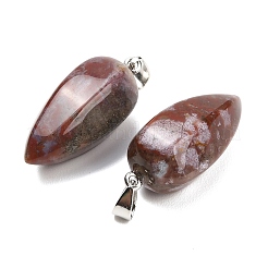 Natural Red Moss Agate Pendants&nbsp;GG-K002-16A