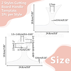 2Pcs 2 Styles Transparent Acrylic Router Templates&nbsp;DIY-DC0002-74