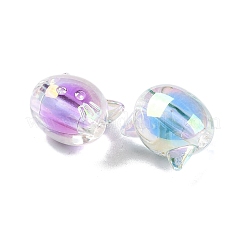 UV Plating Rainbow Iridescent Acrylic Beads&nbsp;OACR-H112-15A