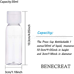 Transparent Flip Cap Round Shoulder Plastic Bottle&nbsp;MRMJ-BC0001-56