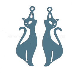 430 Stainless Steel Kitten Pendants&nbsp;LS-STAS-S108-17A