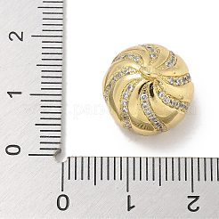 Rack Plating Brass Micro Pave Clear Cubic Zirconia Pendant Bails&nbsp;KK-L224-002G