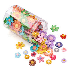 200Pcs 10 Style Opaque Resin Cabochons&nbsp;RESI-CD0001-09