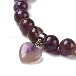 Natural Rhodonite Beads Charm Bracelets&nbsp;BJEW-K164-B09