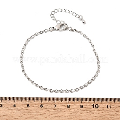 Brass Infinity Link Chain Bracelets for Women&nbsp;BJEW-F531-01P