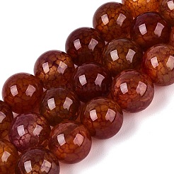 Dyed Natural Agate Beads Strands&nbsp;G-Q606-45A-05