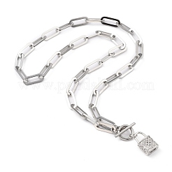 304 Stainless Steel Coffee Bean Chain Necklaces and  Pendant Necklaces Sets&nbsp;NJEW-JN03083