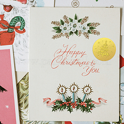 Plastic Self Adhesive Gold Foil Embossed Stickers&nbsp;DIY-WH0211-412