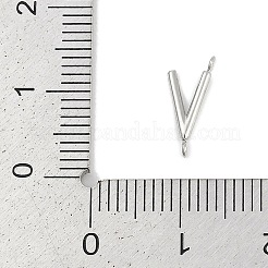 304 Stainless Steel Letter Connector Charms&nbsp;LS-STAS-M108-01P-22