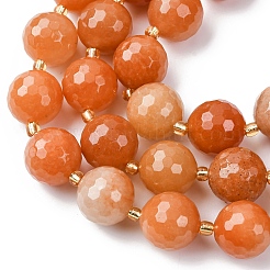 Natural Red Aventurine Beads Strands&nbsp;G-C249-A26-16MM