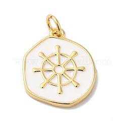 Rack Plating Brass Enamel Pendants&nbsp;KK-R144-01G