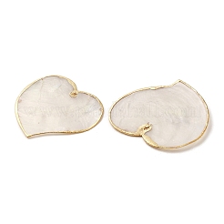 Natural Capiz Shell Big Pendants&nbsp;SSHEL-H071-02G-02