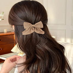 4Pcs 4 Colors Bowknot Polyester Alligator Hair Clips&nbsp;PHAR-LP0002-39