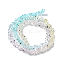 Transparent Glass Bead Strands&nbsp;X-GLAA-H023-03O