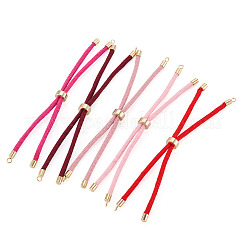 5Pcs 5 Colors Polyester Cord Bracelet Making&nbsp;MAK-TA0001-40