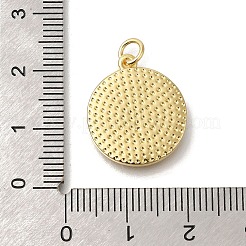 Brass Micro Pave Cubic Zirconia Pendants&nbsp;KK-R002-05G