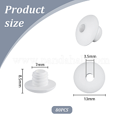 80Pcs Rubber Waterproof Thread Plug&nbsp;FIND-GA0006-91A