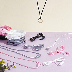 40Pcs 4 Colors Polyester Rattail Satin Cord Necklace Making&nbsp;OCOR-HY0001-74