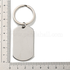 Father's Day Gift 201 Stainless Steel Oval with Word To My Dad Keychains&nbsp;KEYC-E040-03P