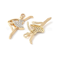 Alloy Crystal Rhinestone Pendants&nbsp;PALLOY-E775-18G