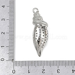 Brass Micro Pave Cubic Zirconia Pendants&nbsp;KK-A260-02P