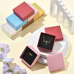 12Pcs 6 Colors Cardboard Jewelry Boxes&nbsp;CBOX-FS0001-10