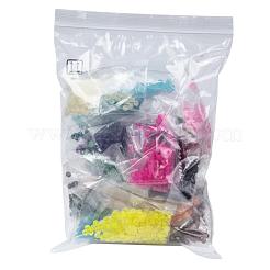 24 Colors Transparent Glass Beads&nbsp;FGLA-JQ0001-03-4mm