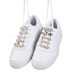 13Pcs 13 Styles Zinc Alloy Shoes Buckle Clips&nbsp;FIND-SZ0001-46G