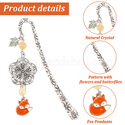 Tibetan Style Alloy Hook Bookmarks&nbsp;AJEW-AB00019
