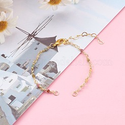 Natural Multicolor Tourmaline Handmade Beaded Chains Bracelet Making&nbsp;AJEW-JB00907-02