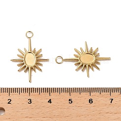 304 Stainless Steel Pendant Cabochon Settings&nbsp;STAS-A089-24G